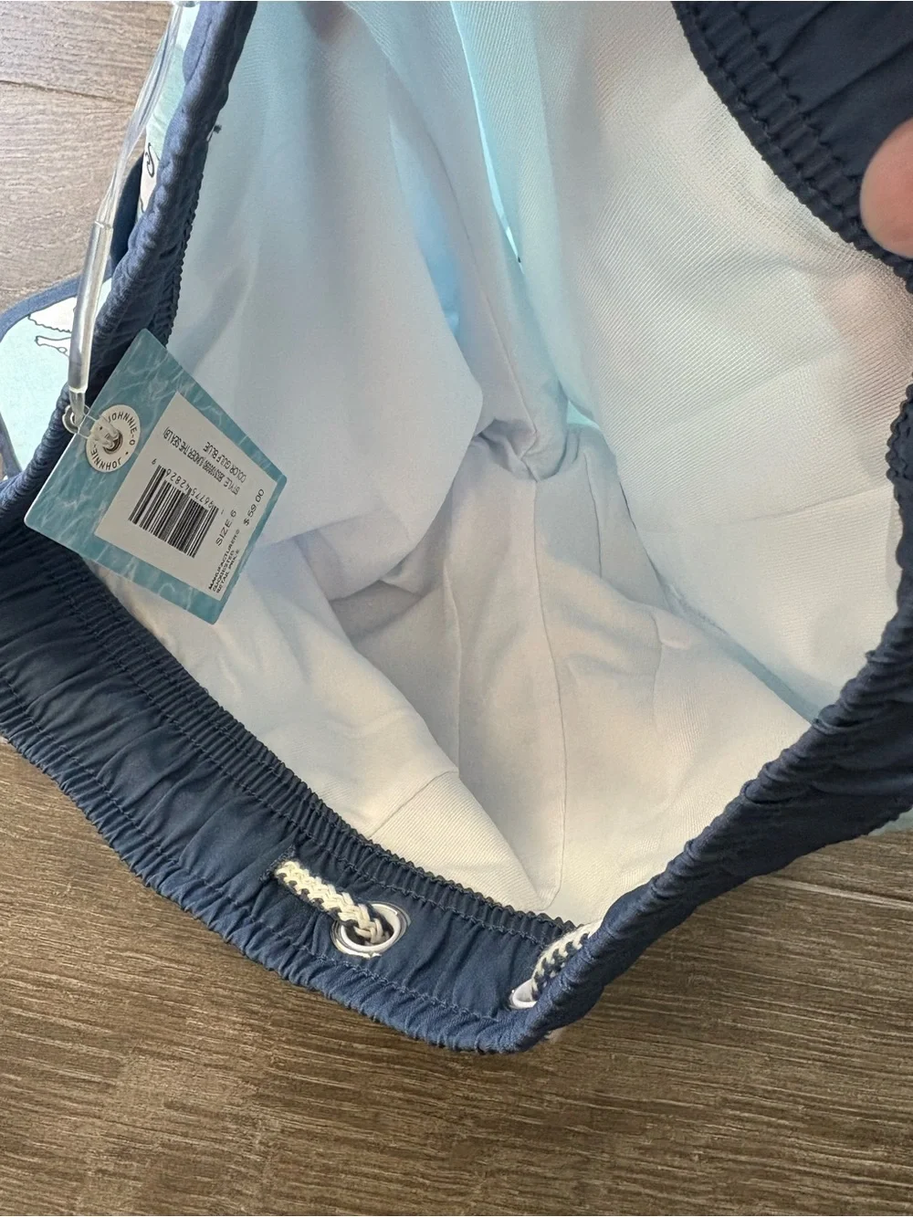 Johnnie-O Swim Trunks Gulf Blue - Size 6 NEW!